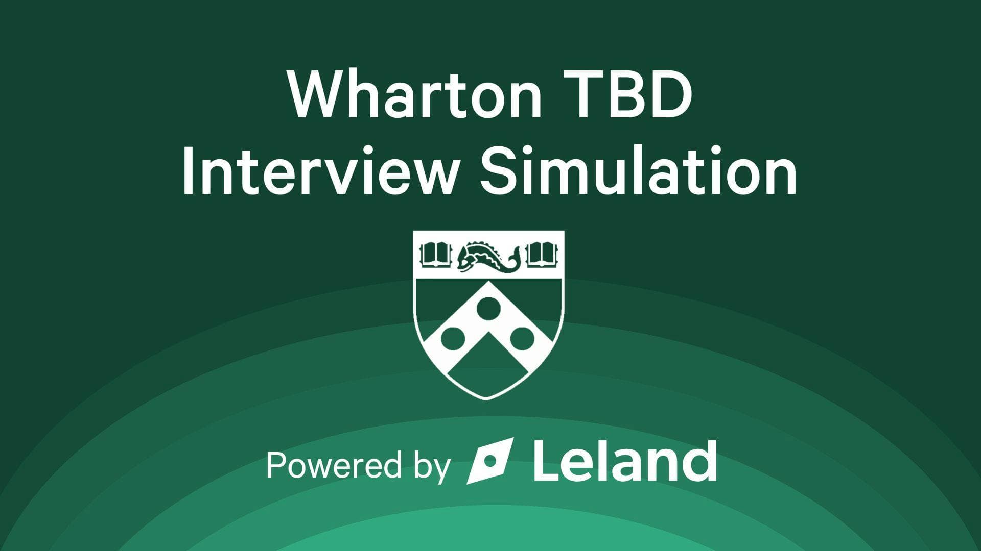Wharton Team-Based Discussion (TBD) Simulation